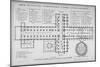 Plan of the Old St Paul's Cathedral, City of London, 1657-J Harris-Mounted Giclee Print