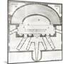 Plan of the Olympic Theatre, Vicenza, Designed by Andrea Palladio Built in 1580-85-null-Mounted Giclee Print