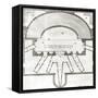 Plan of the Olympic Theatre, Vicenza, Designed by Andrea Palladio Built in 1580-85-null-Framed Stretched Canvas