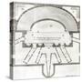 Plan of the Olympic Theatre, Vicenza, Designed by Andrea Palladio Built in 1580-85-null-Stretched Canvas