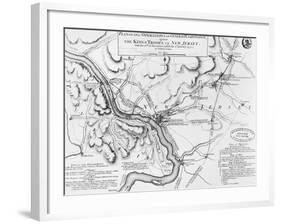 Plan of the Operations of General Washington, Against the Kings Troops in New Jersey, 1777-William Faden-Framed Giclee Print