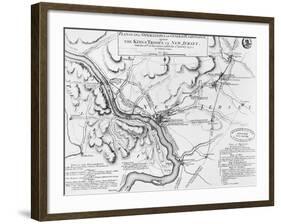 Plan of the Operations of General Washington, Against the Kings Troops in New Jersey, 1777-William Faden-Framed Giclee Print