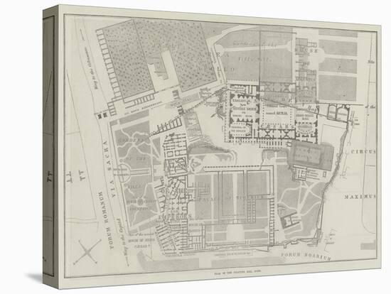 Plan of the Palatine Hill, Rome-null-Stretched Canvas