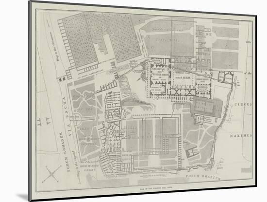 Plan of the Palatine Hill, Rome-null-Mounted Giclee Print