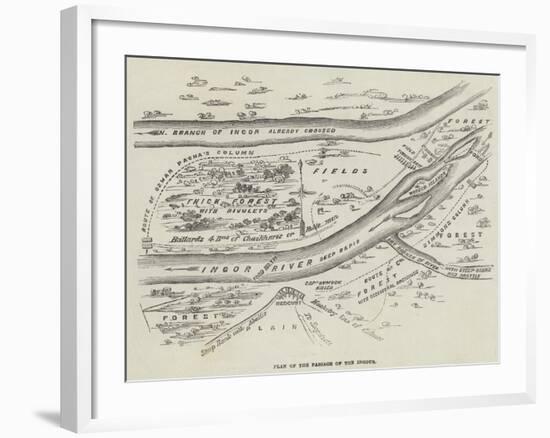 Plan of the Passage of the Ingour-null-Framed Giclee Print
