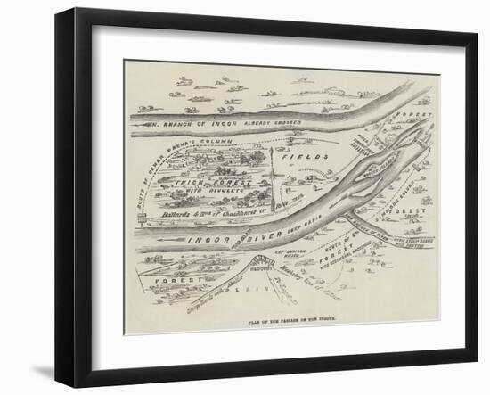 Plan of the Passage of the Ingour-null-Framed Giclee Print