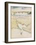 Plan of the Port of Louisbourg (W/C on Paper)-French School-Framed Giclee Print