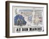 Plan of the Porte Monumentale and Palais Des Beaux-Arts, 1900-null-Framed Giclee Print