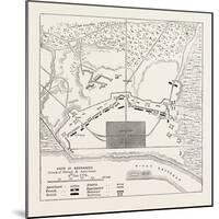 Plan of the Position before Savannah, United States of America; Siege of Savannah, USA, 1870S-null-Mounted Giclee Print