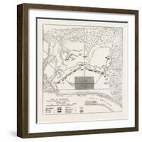 Plan of the Position before Savannah, United States of America; Siege of Savannah, USA, 1870S-null-Framed Premium Giclee Print