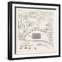Plan of the Position before Savannah, United States of America; Siege of Savannah, USA, 1870S-null-Framed Premium Giclee Print