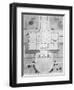 Plan of the Principal Story of the White House from 1807-Benjamin Henry Latrobe-Framed Giclee Print