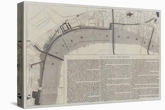 Plan of the Proposed Thames Embankment-null-Stretched Canvas