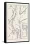 Plan of the Siege of Quebec, Canada, 1870s-null-Framed Stretched Canvas