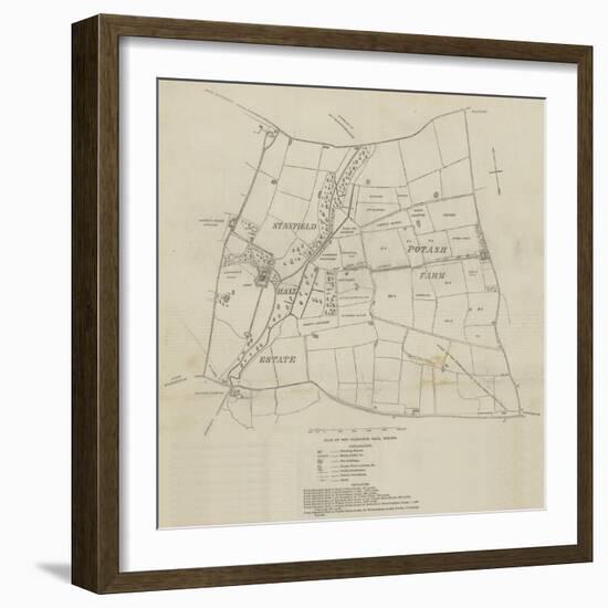 Plan of the Stanfield Hall Estate-null-Framed Giclee Print