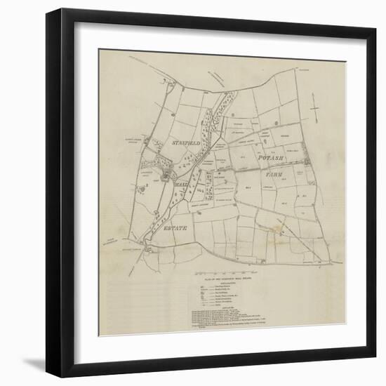 Plan of the Stanfield Hall Estate-null-Framed Giclee Print