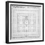 Plan of the Temple of Solomon, Jerusalem, Fron "Entwurf Einer Historischen Architektur," 1721-Johann Bernhard Fischer Von Erlach-Framed Giclee Print