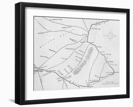 'Plan of the Theatre of War in the Second Soudan Campaign', c1881-85-Unknown-Framed Giclee Print