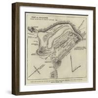 Plan of the Top of Majuba Mountain, with Positions Referred to in the Report of Major Fraser, Re-null-Framed Giclee Print