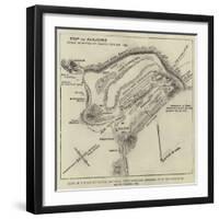 Plan of the Top of Majuba Mountain, with Positions Referred to in the Report of Major Fraser, Re-null-Framed Giclee Print