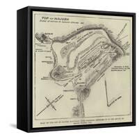 Plan of the Top of Majuba Mountain, with Positions Referred to in the Report of Major Fraser, Re-null-Framed Stretched Canvas