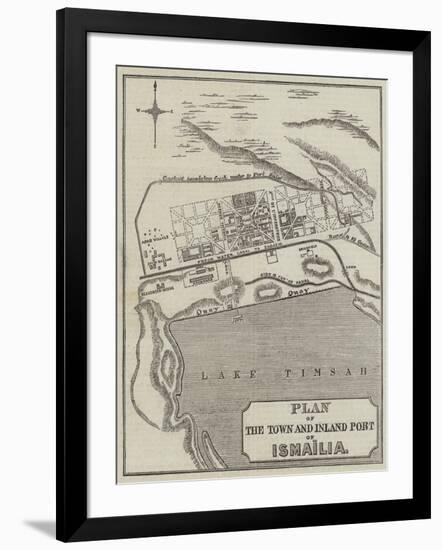 Plan of the Town and Inland Port of Ismailia-null-Framed Giclee Print