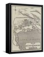 Plan of the Town and Inland Port of Ismailia-null-Framed Stretched Canvas