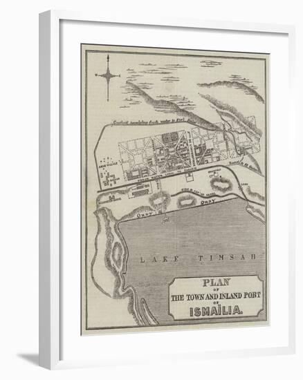 Plan of the Town and Inland Port of Ismailia-null-Framed Giclee Print