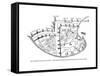 Plan of the Town of Acre, Palestine, 14th Century-null-Framed Stretched Canvas