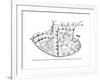 Plan of the Town of Acre, Palestine, 14th Century-null-Framed Giclee Print