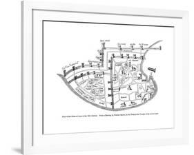 Plan of the Town of Acre, Palestine, 14th Century-null-Framed Giclee Print