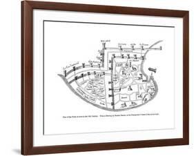 Plan of the Town of Acre, Palestine, 14th Century-null-Framed Giclee Print