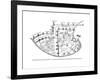 Plan of the Town of Acre, Palestine, 14th Century-null-Framed Giclee Print