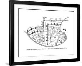 Plan of the Town of Acre, Palestine, 14th Century-null-Framed Giclee Print