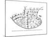 Plan of the Town of Acre, Palestine, 14th Century-null-Mounted Giclee Print