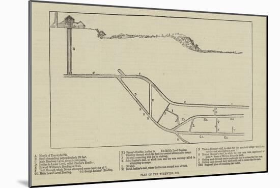 Plan of the Tynewydd Pit-null-Mounted Giclee Print