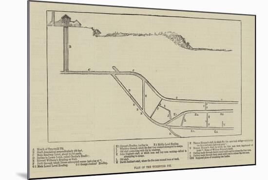 Plan of the Tynewydd Pit-null-Mounted Giclee Print