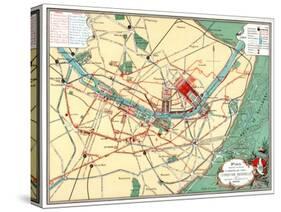 Plan of the Universal Exposition, Paris, 1889-null-Stretched Canvas