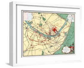 Plan of the Universal Exposition, Paris, 1889-null-Framed Giclee Print