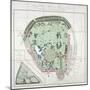 Plan of the Zoological Gardens, Regent's Park, St Marylebone, London, 1828-Edward Mogg-Mounted Giclee Print