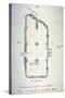 Plan of Vaulting in St Michael's Crypt, Aldgate, London, 1784-John Carter-Stretched Canvas