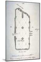 Plan of Vaulting in St Michael's Crypt, Aldgate, London, 1784-John Carter-Mounted Giclee Print