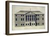 Plan of Villa Piovene in Lonedo Designed by Lugo Vicentino-Ottavio Bertotti Scamozzi-Framed Giclee Print