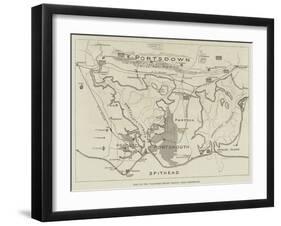 Plan of Volunteer Review Ground, Near Portsmouth-null-Framed Giclee Print