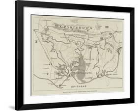 Plan of Volunteer Review Ground, Near Portsmouth-null-Framed Giclee Print