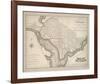 Plan of Washington-The Vintage Collection-Framed Premium Giclee Print