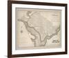 Plan of Washington-The Vintage Collection-Framed Premium Giclee Print