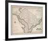 Plan of Washington-The Vintage Collection-Framed Premium Giclee Print