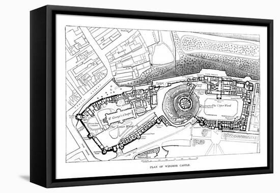 Plan of Windsor Castle-null-Framed Stretched Canvas