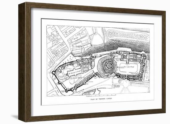 Plan of Windsor Castle-null-Framed Giclee Print